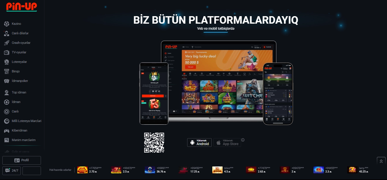 Kazino oyunlari üçün mobil giriş imkanları